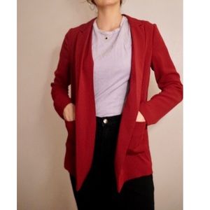 Red Topshop Blazer
